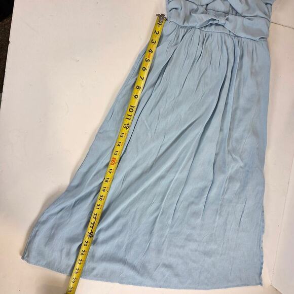 Altard state Bow Cut Out Bella Midi Dress Baby Blue Slip Tank Small - Picture 8 of 11